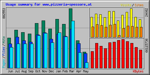 Usage summary for www.pizzeria-spessore.at